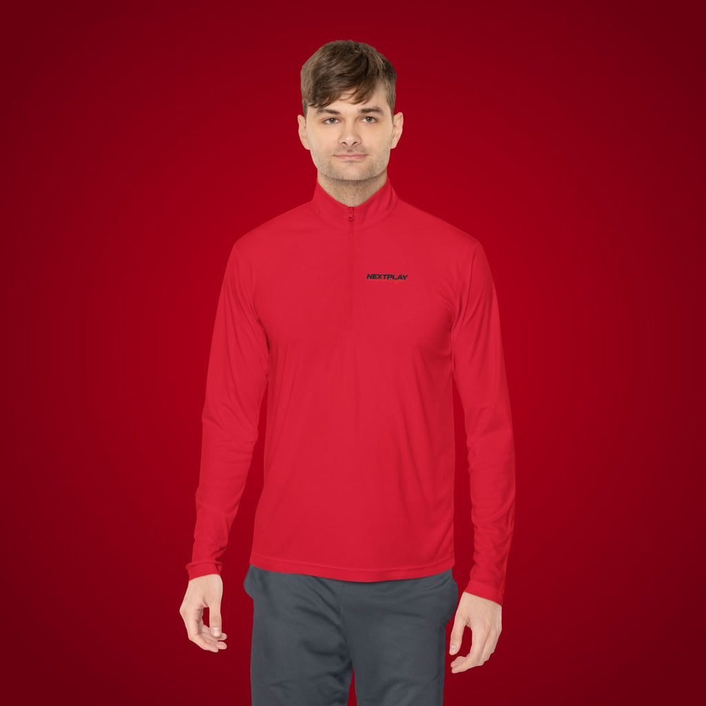 Sports Quarter-Zip Pullover — Performance Athletic Pullover