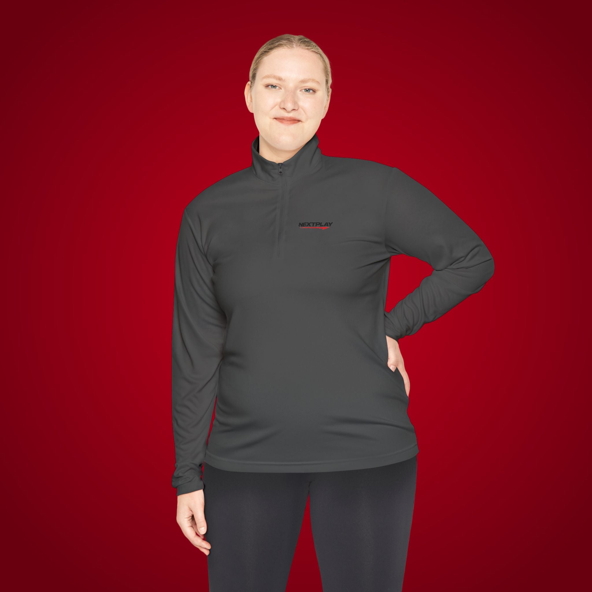 Sports Quarter-Zip Pullover — Performance Athletic Pullover