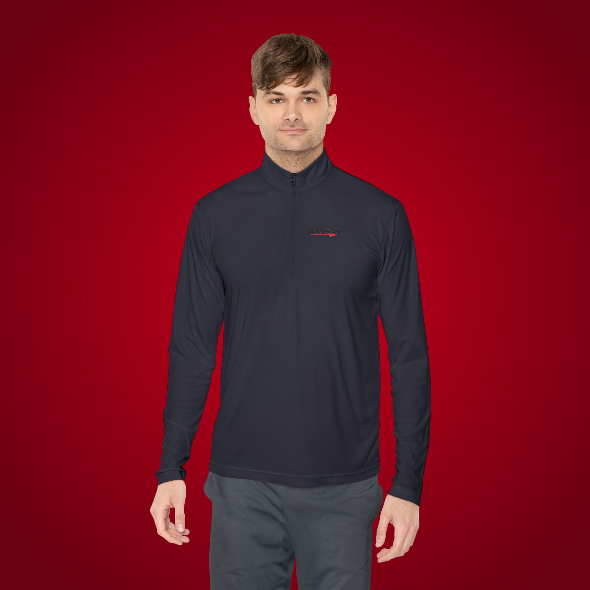 Sports Quarter-Zip Pullover — Performance Athletic Pullover