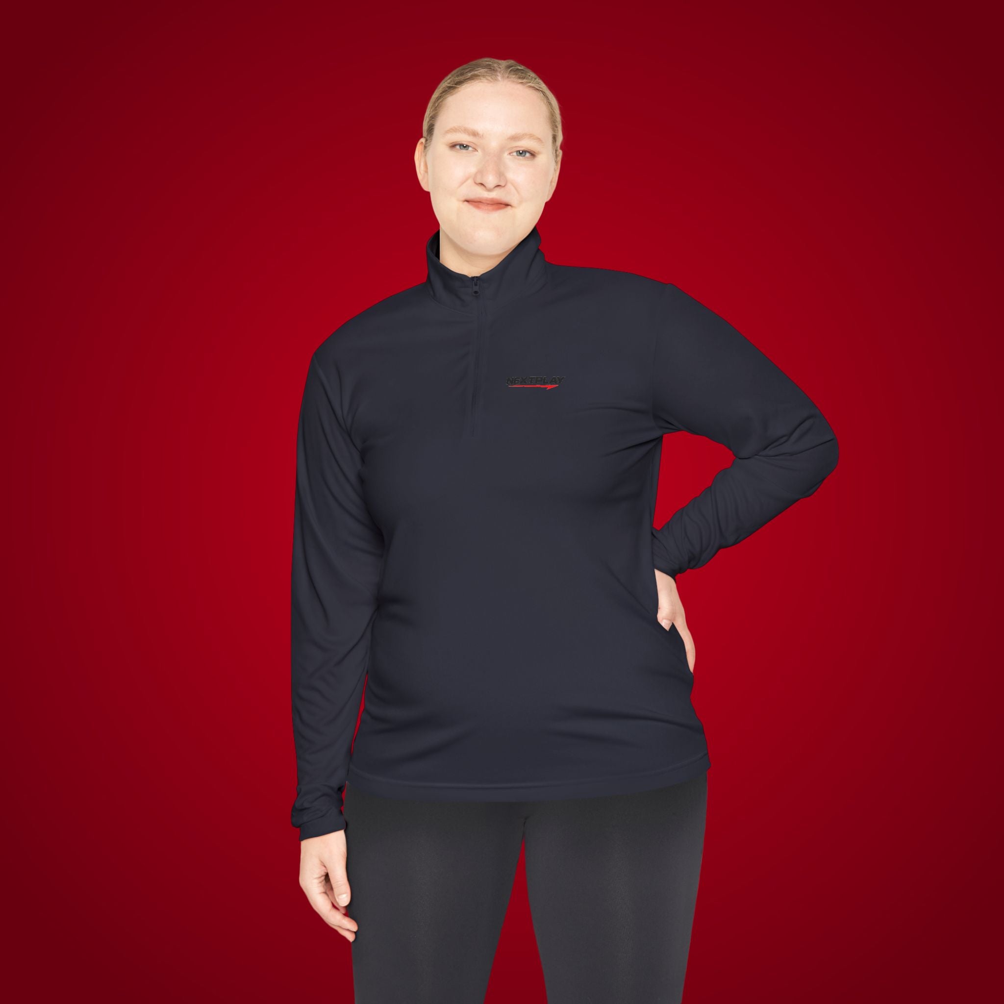 Sports Quarter-Zip Pullover — Performance Athletic Pullover