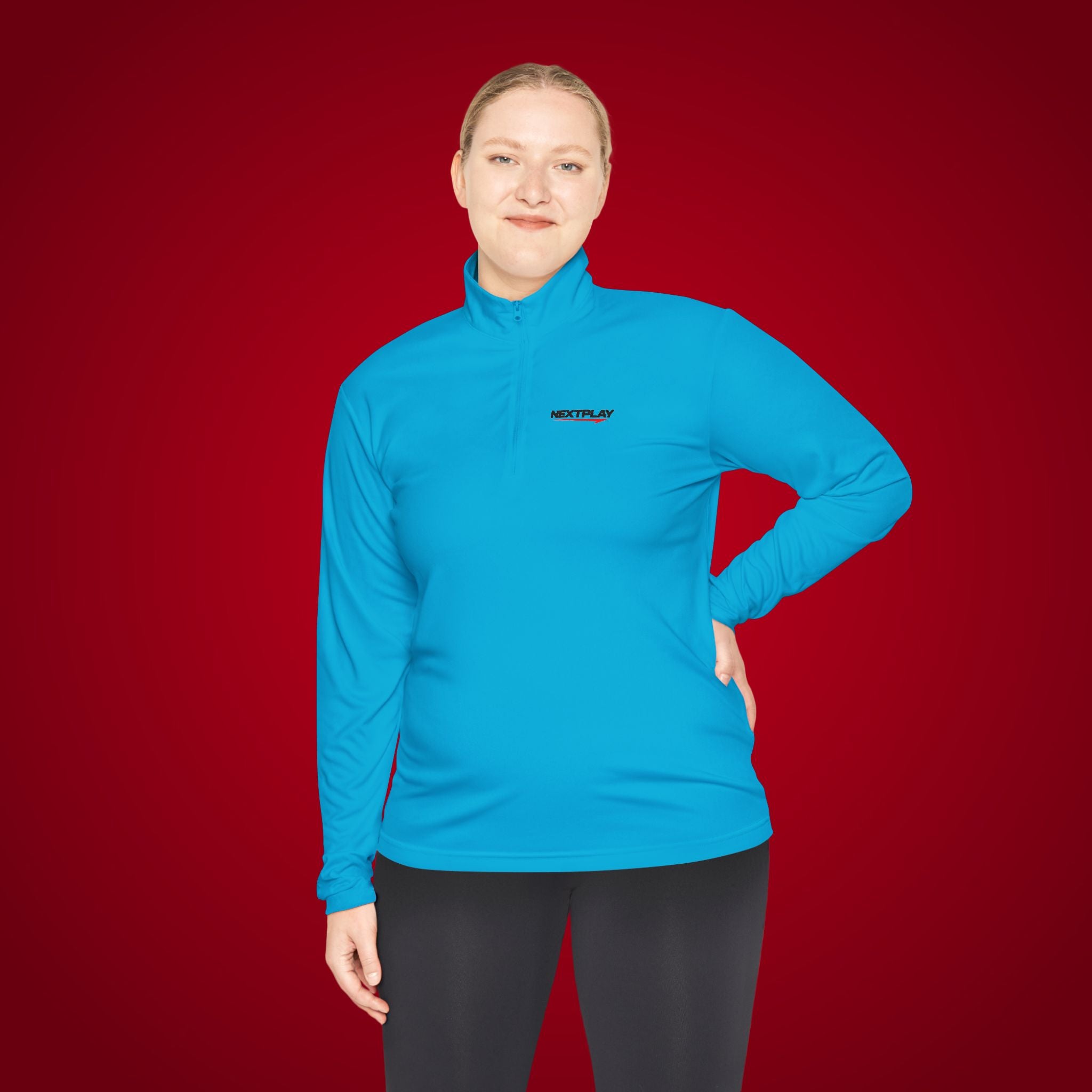 Sports Quarter-Zip Pullover — Performance Athletic Pullover